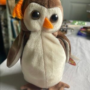Ty Beanie Baby Wise Owl Plush